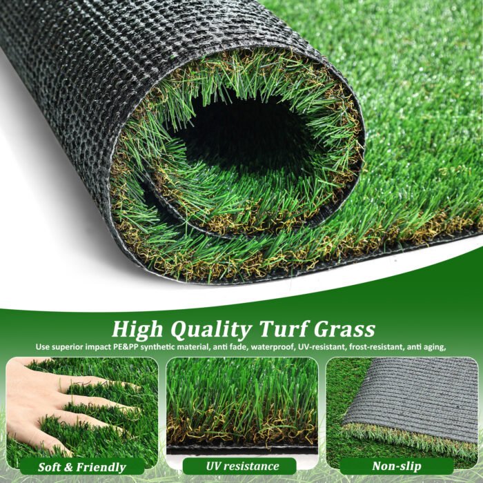 4FTX6FT Outdoor Artificial Grass Runway Blanket Roll 1.38 "Pile Height - Image 16