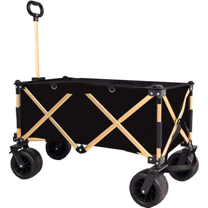 Heavy Duty Folding Wagon Cart for Sand with Big Wheels - Image 5
