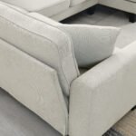 Modern U Shape Sectional Sofa 7 Seat Fabric Sectional Sofa Set - Image 17
