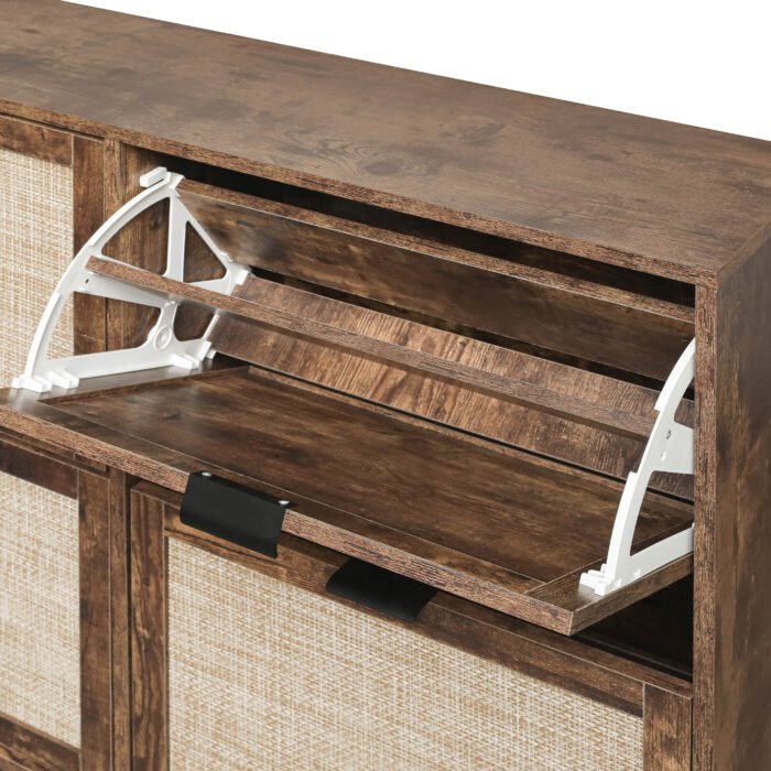 4 Door Freestanding Modern Shoe Rack for Entryway - Image 7