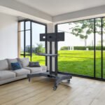 FANCO Universal Rotating TV Stand, Suitable for 32-80 inch TVs, Black