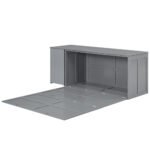 Queen Size Murphy Bed with Rotable Desk  Gray - Image 17