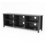 TV Stand Storage Media Console and Entertainment Center, Black - Image 9