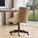 Medieval retro style sheepskin patterned office chair with lifting and rotating functions - Image 7