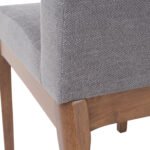 Gray wooden legs Dining Chair (Set of 2) - Image 8