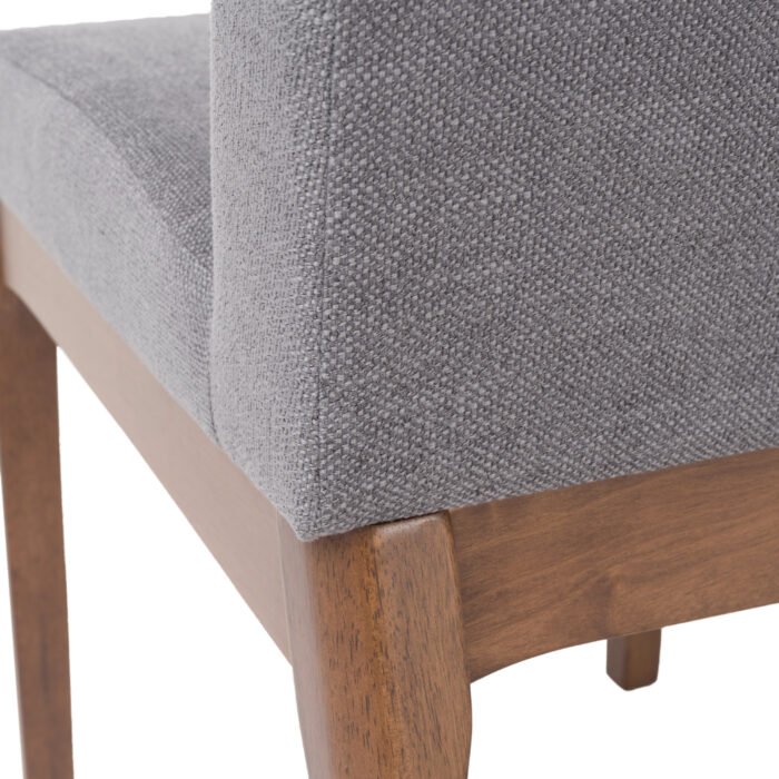 Gray wooden legs Dining Chair (Set of 2) - Image 8