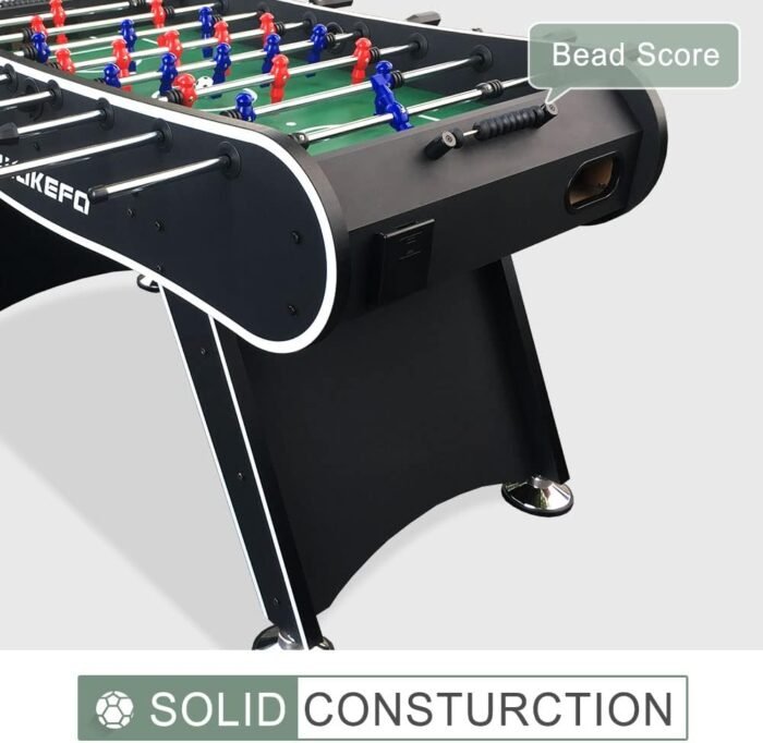 Soccer Table - A match sized soccer table with 2 balls and 2 beverage racks - Image 3