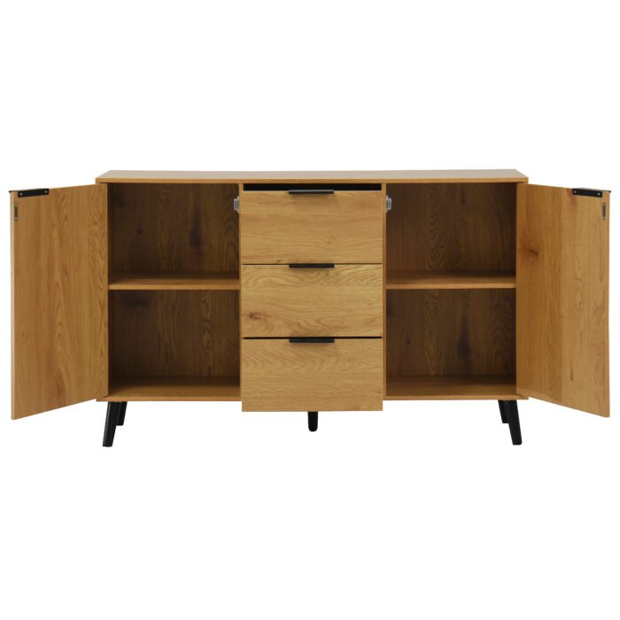 Side panel buffet cabinet with storage room with 3 drawers and 2 doors - Image 12