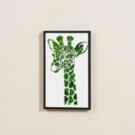 Giraffe Metal Art Moss Wall Decor - Image 4