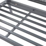 Outdoor Deep Seating Furniture Set with Tempered Glass Table with Thick Cushions, Gray - Image 8