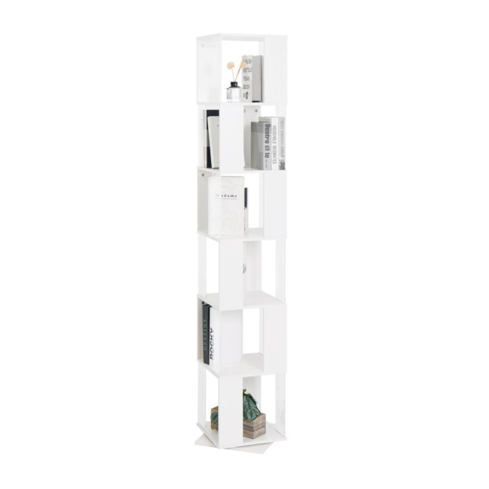 6-layer rotating acrylic board simple multi-functional bookshelf - Image 10