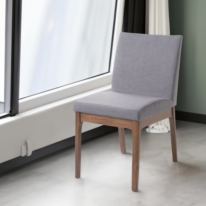 Gray wooden legs Dining Chair (Set of 2) - Image 4