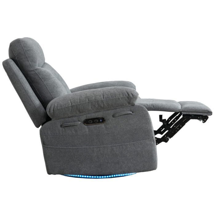 270 degree rotating electric recliner with speaker, LED light and USB+C charging port - Image 20