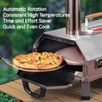 Stainless Steel Pizza Oven Outdoor 12" Automatic Rotatable with Timer - Image 4