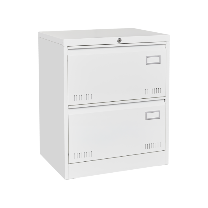 Horizontal 3 drawers file cabinet with 2 drawers and lock - Image 14