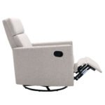 Modern Upholstered Rocker Nursery Chair Plush Glider Swivel Recliner - Image 19
