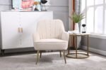 Mid Century Chair velvet Sherpa Armchair for Living Room - Image 4