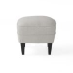 Fabric club stylish cushioned armchair with Ottoman set - Image 17
