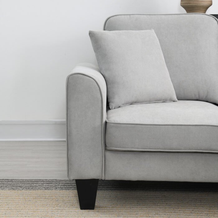 Modern U Shape Sectional Sofa 7 Seat Fabric Sectional Sofa Set - Image 18