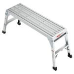 Work Platform Aluminum Portable Bench Folding Ladder ANSI Capacity 225 LBS 40" - Image 6