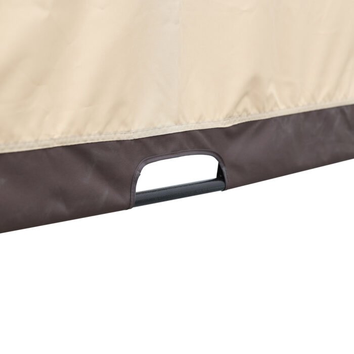 12x9 Ft Outdoor Retractable Pergola Patio Gazebo with Steel Frame - Image 15