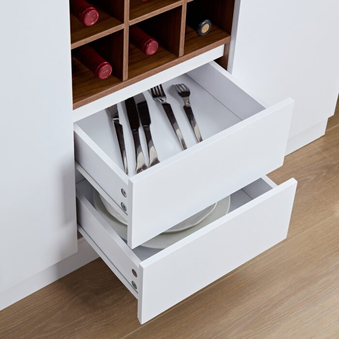Farmhouse Coffee Bar and Wine Cabinet with Storage - Image 9