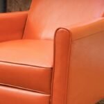 Recliner Push Back Chair for Elegant Home Décor Orange - Image 9