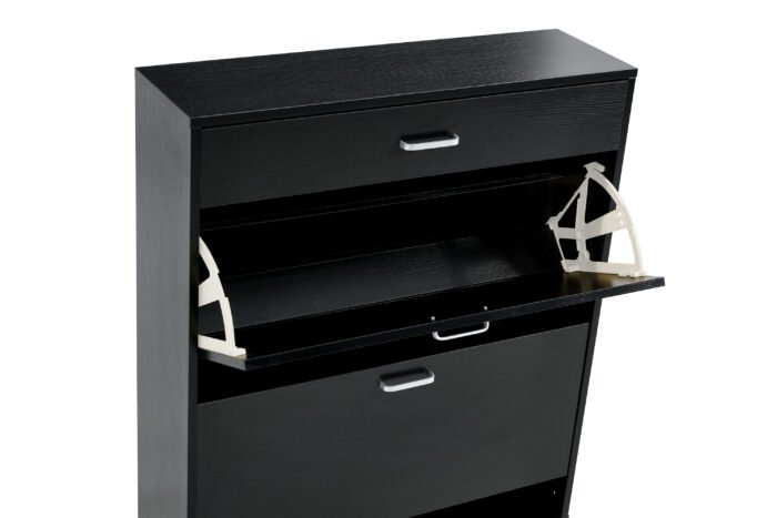 Shoe Cabinet with storage shelves, Gray - Image 10