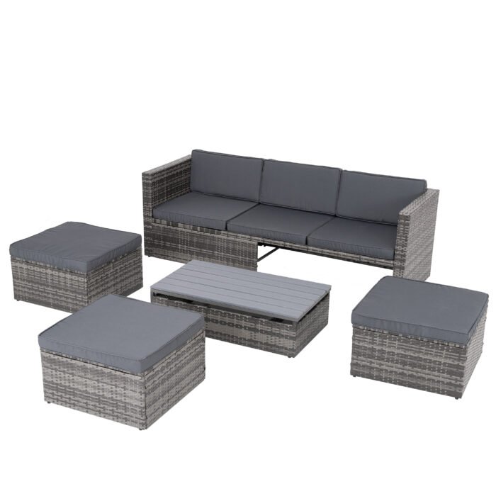 Patio Seasonal Outdoor Furniture 5 pieces Set - Image 9