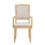 TOPMAX expandable dining table 9 pieces set with detachable leaves and 6 armless chairs and 2 armchairs - Image 14