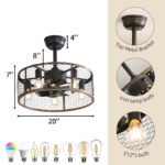 19.7In Classic Ceiling Fan with Light - Image 7