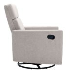 Modern Upholstered Rocker Nursery Chair Plush Glider Swivel Recliner - Image 20