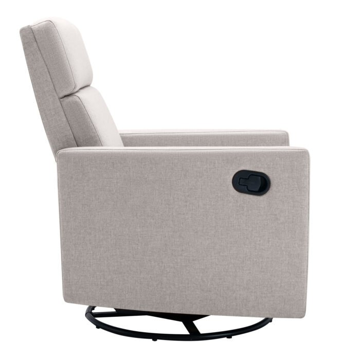 Modern Upholstered Rocker Nursery Chair Plush Glider Swivel Recliner - Image 20