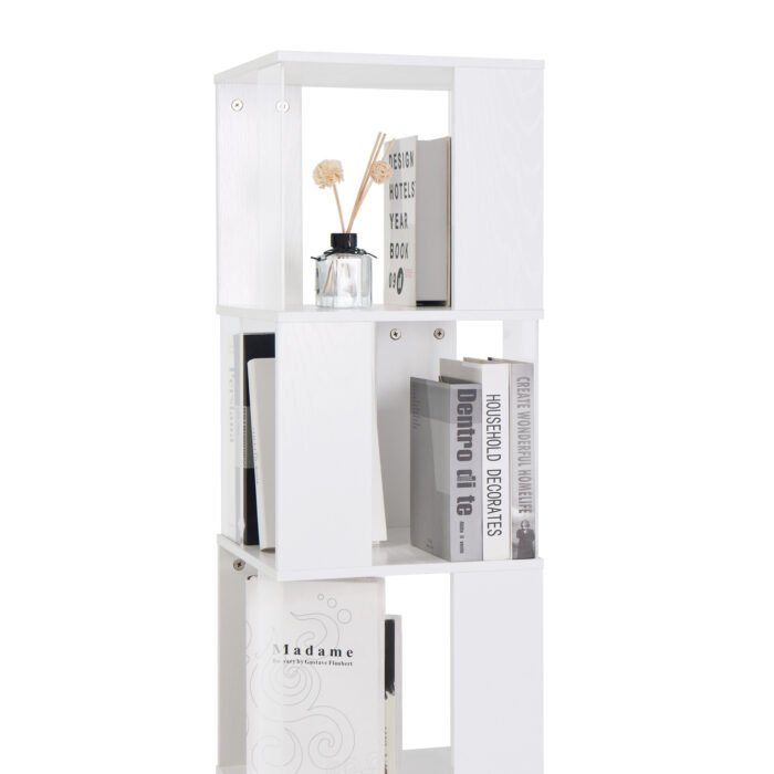 6-layer rotating acrylic board simple multi-functional bookshelf - Image 11
