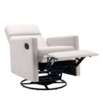 Modern Upholstered Rocker Nursery Chair Plush Glider Swivel Recliner - Image 18