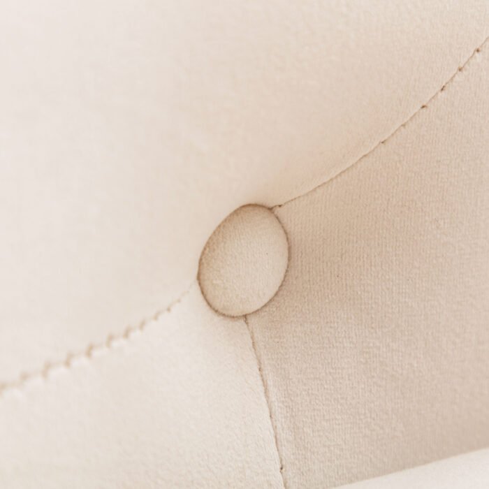 Chaise Lounge Velvet with Storage and Pillow and Arms, White - Image 26