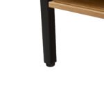 Rattan Coffee table, sliding door for storage, metal legs, Modern table for living room , natural - Image 11