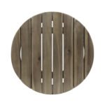 Outdoor 16" Acacia Wood Side Table, Gray Finish - Image 8