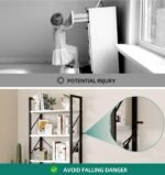 5-Tier Freestanding White Bookshelf with Minimalist Open Display, White - Image 2