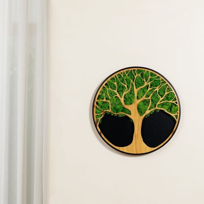 Life Tree Moss Metal Wall Art - Image 5