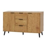 Side panel buffet cabinet with storage room with 3 drawers and 2 doors - Image 5