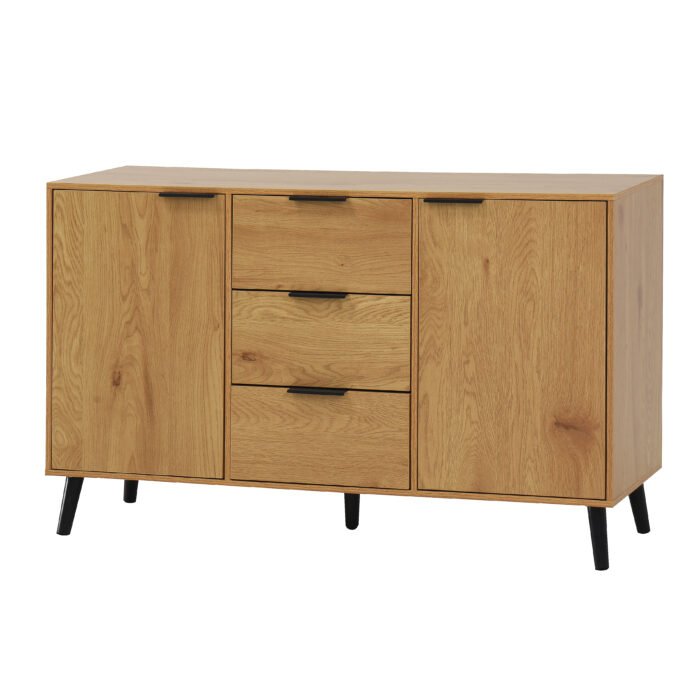 Side panel buffet cabinet with storage room with 3 drawers and 2 doors - Image 5