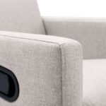 Modern Upholstered Rocker Nursery Chair Plush Glider Swivel Recliner - Image 29