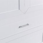 Tall Bathroom Storage Cabinet with Two Doors and Drawers and Adjustable Shelf - Image 21