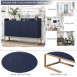 TREXM Modern Sideboard Elegant Buffet Cabinet with Large Storage (Navy) - Image 5
