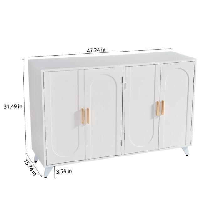 Sideboard Buffet cabinet with 4 doors and removable shelves - Image 7