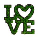 LOVE Letter Art Moss Wall Decor - Image 4