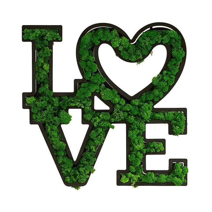 LOVE Letter Art Moss Wall Decor - Image 4