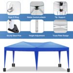 10×20 portable Folding Canopy with 6 detachable side walls with UPF 50+, Blue - Image 6
