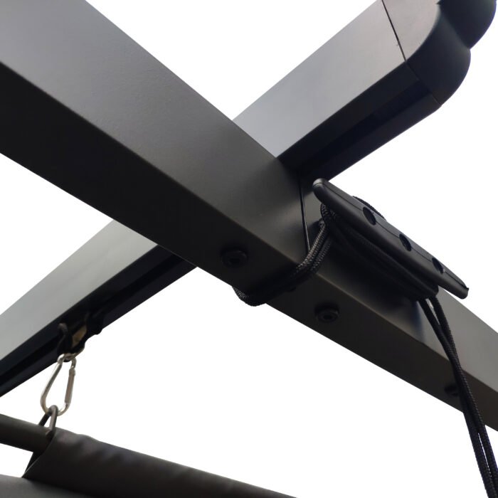 10x10 Ft Outdoor Patio Retractable Pergola With Canopy, Gray - Image 13